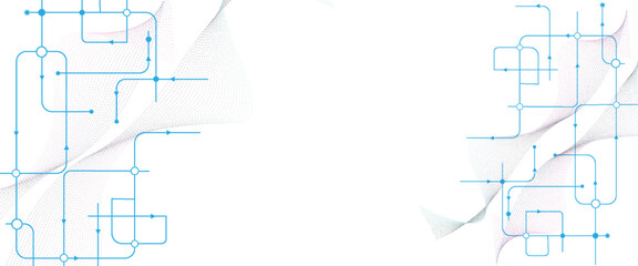 Abstract background electronic printed circuit board, with dot and connection line.