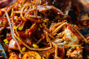 spicy steamed seafood