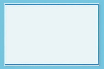 a close up of a white square with a blue border