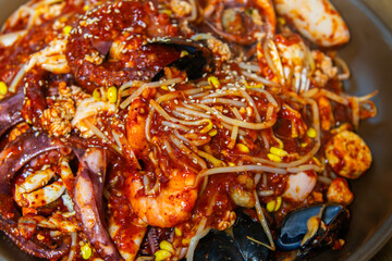 spicy steamed seafood