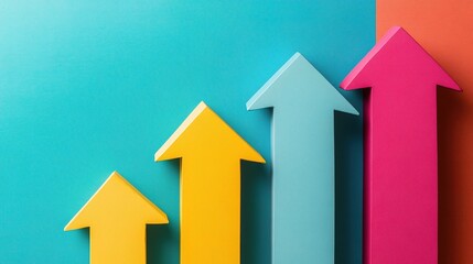 Modern Creative Economy Investment Growth Progress Visual