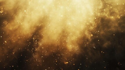 Obraz premium Golden Dust and Nebula