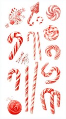 A Festive Collection of Christmas Candies and Sweets