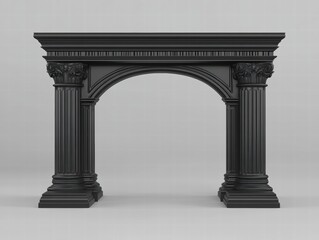 Custom branded podium mockup clean studio realistic photo minimalist environment front view platform for presentation