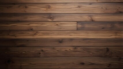 Fototapeta premium Wallpaper with a dark brown wooden plank background. ancient grunge dark textured wooden background, top view of brown pine wood paneling, and the surface of the ancient brown wood texture. Artificial