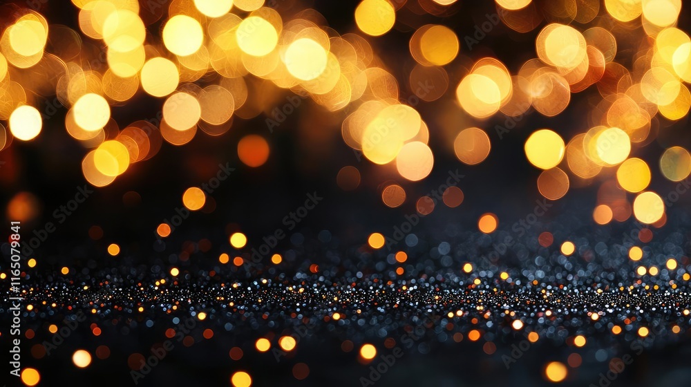 Poster Sparkle abstract background concept. Abstract bokeh lights create a magical and festive atmosphere for your creative projects.