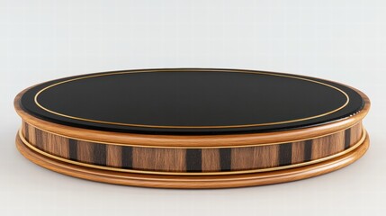 Showcase event podium platform studio environment realistic photo for mockup