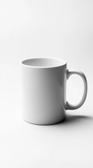 Obraz premium A Simple White Mug, A Timeless Design