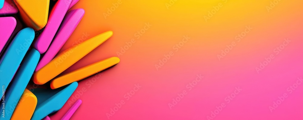 Poster Graffiti abstract background concept. Colorful abstract design featuring vibrant shapes and gradients for creative projects.