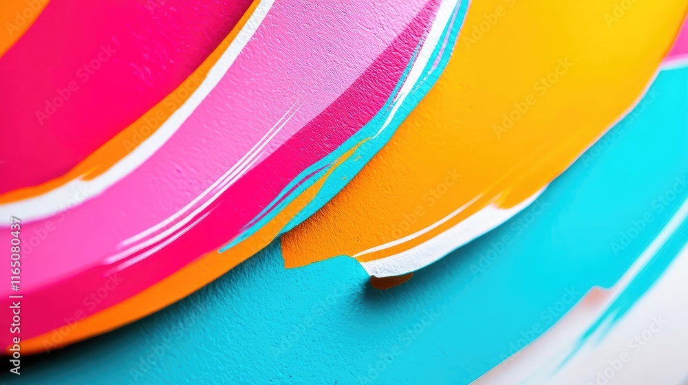 Poster graffiti abstract background concept. colorful paint swirls create a vibrant abstract artwork for cr