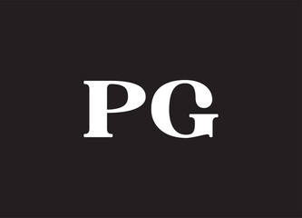 PG letter logo and initial logo design
