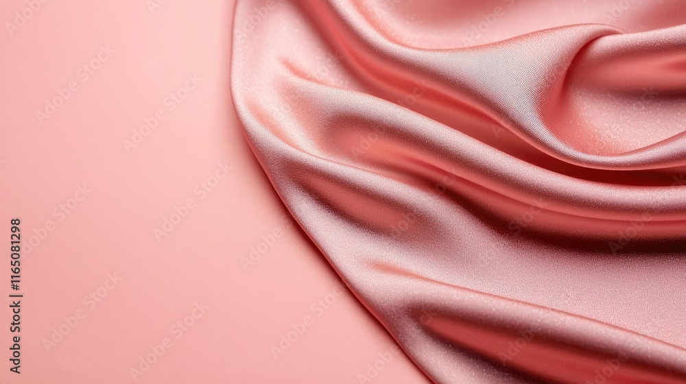 Poster sparkle abstract background concept. elegant pink fabric draping gracefully on a smooth background f