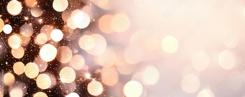 Aufkleber Sparkle abstract background concept. Beautiful bokeh lights creating a soft, dreamy atmosphere for various designs.