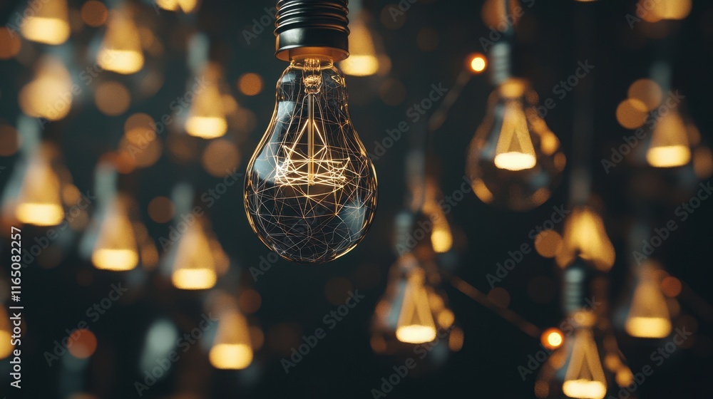 Poster creative mind-mapping ideas for brainstorming sessions in modern workspaces enhancing innovation and