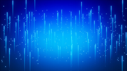 science and technology glow line space in dark background,3d rendering