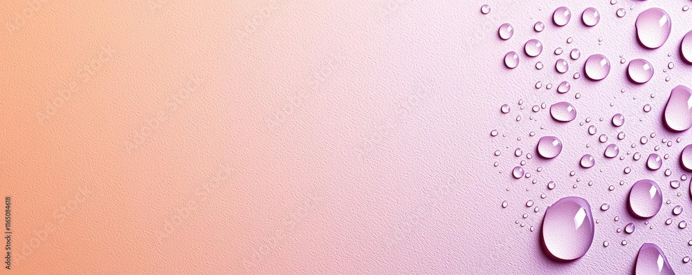 Poster Droplets abstract background idea. Abstract background featuring droplets on a softly blended colorful backdrop.