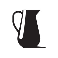 Water Pitcher silhouette vector illustration