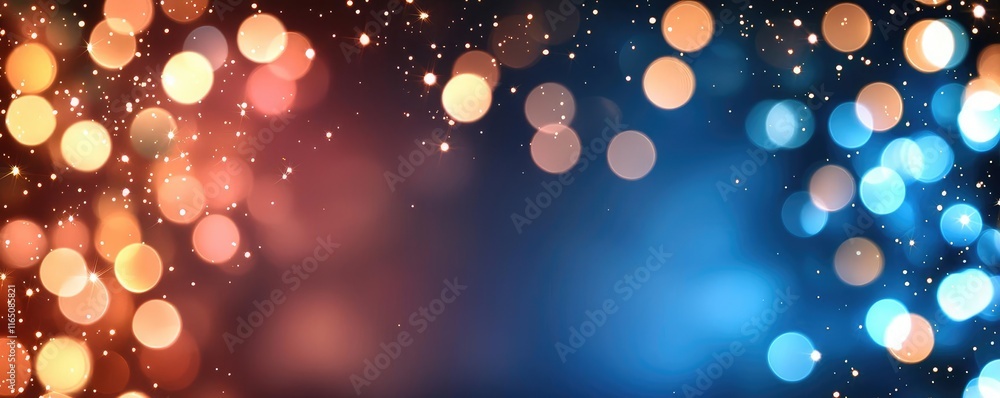 Aufkleber sparkle abstract background concept. colorful bokeh lights background for festive celebrations and j