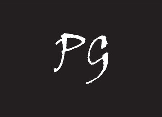 PG letter logo and initial logo design