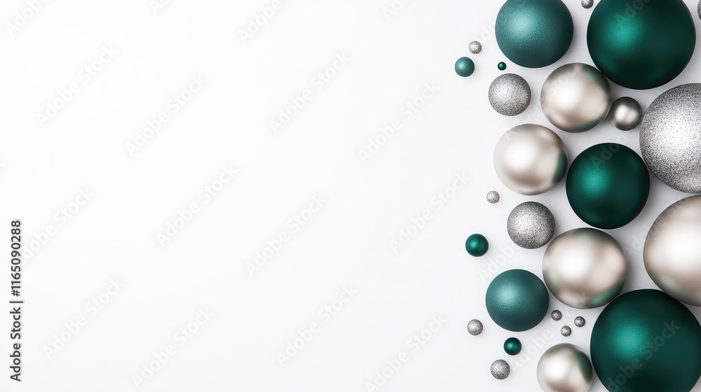 Aufkleber droplets abstract background idea. colorful decorative spheres arranged artistically on a white back