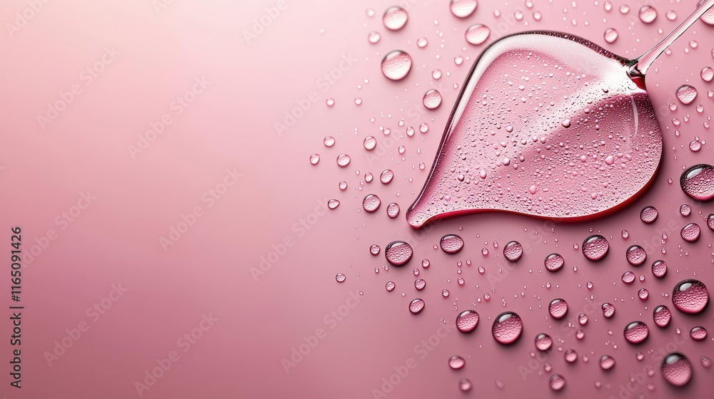 Poster droplets abstract background idea. a close-up of a water droplet resting on a delicate petal against