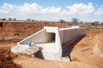 Ongoing Construction of a Culvert Structure