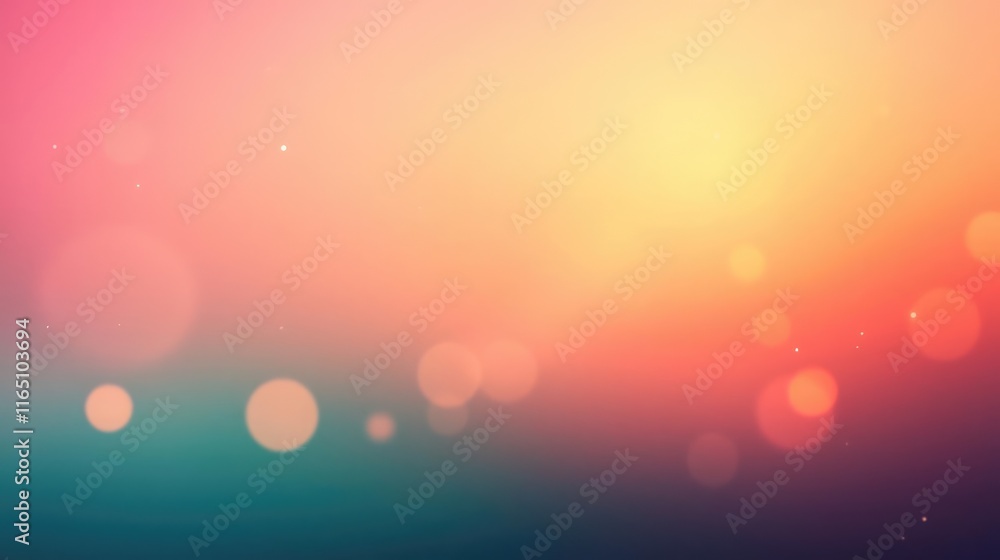 Poster Cosmic abstract background idea. Soft bokeh background with vibrant colors for design and artistic purposes.