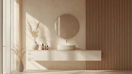 Bright and Organized Bathroom