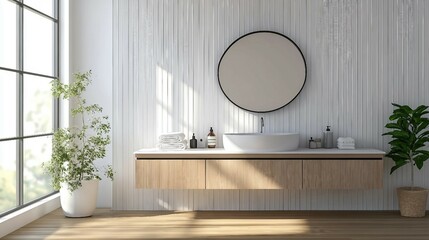 Polished Minimal Bathroom Space