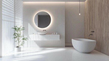 Bright and Elegant Washroom Space