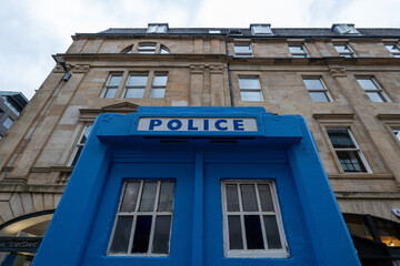 Obraz premium Police Booth - Glasgow, UK