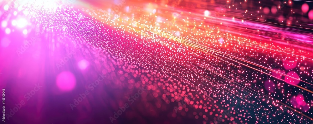 Aufkleber Fireworks abstract background idea. Colorful light trails and bokeh effects create a vibrant, dynamic visual experience.
