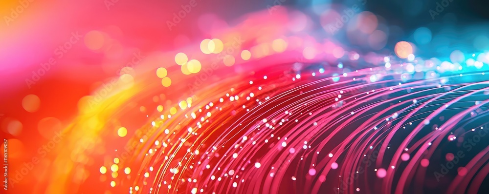 Aufkleber Fireworks abstract background idea. Colorful swirl of light effects with sparkle and motion creating a vibrant atmosphere.