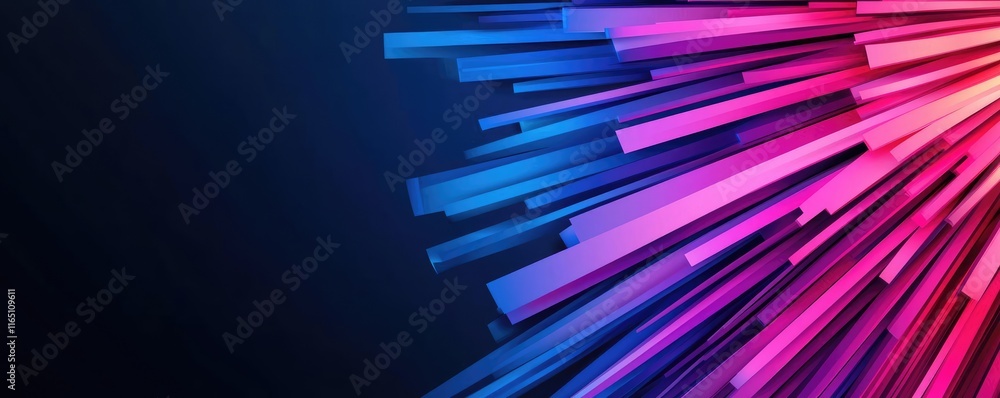 Aufkleber Fireworks abstract background idea. Dynamic abstract graphic design with vibrant colors and lines for creative projects.