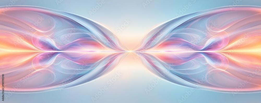 Poster Circles abstract background concept. Abstract design with flowing colors creating a serene and harmonious visual experience.