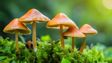 Fototapeta premium Mushroom plants growing outside