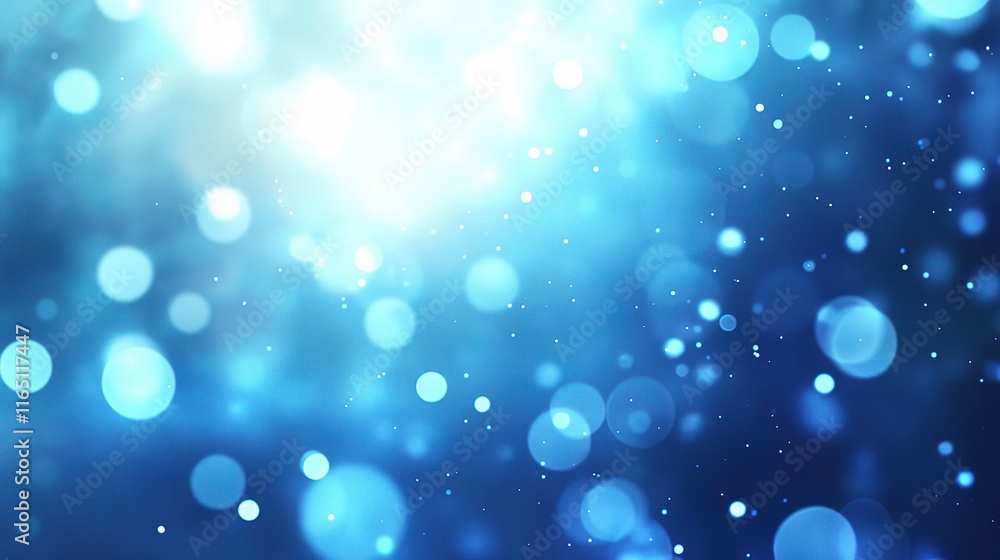 Aufkleber soft blue gradient background with blurred bokeh effect