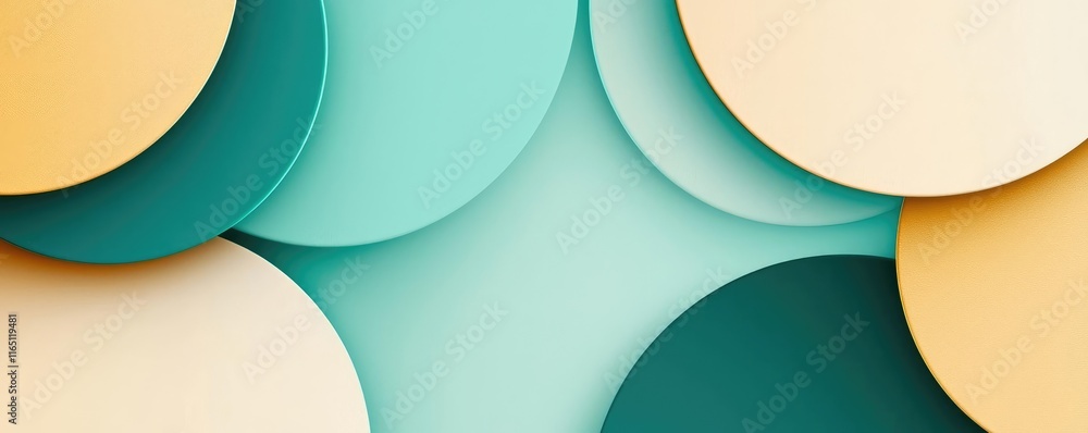 Poster circles abstract background concept. colorful abstract circles layered on a vibrant background for c