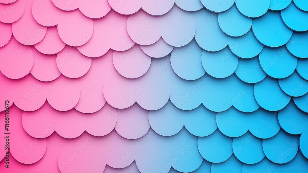 Leinwandbilder circles abstract background concept. colorful abstract background featuring soft pastel scales in pi