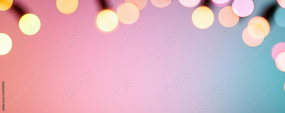 Poster Circles abstract background concept. A beautiful blend of soft bokeh lights creating a dreamy background effect.