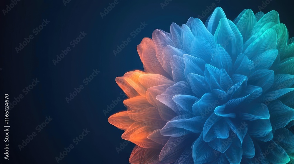 Poster Fireworks abstract background idea. Colorful abstract flower design perfect for backgrounds and modern art.
