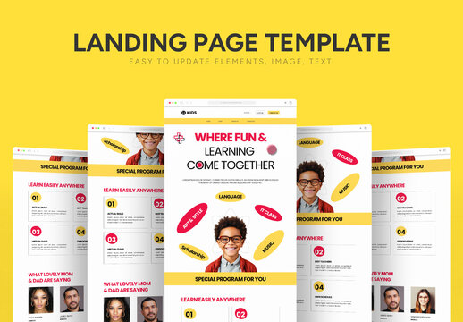 Educational Service Landing Page