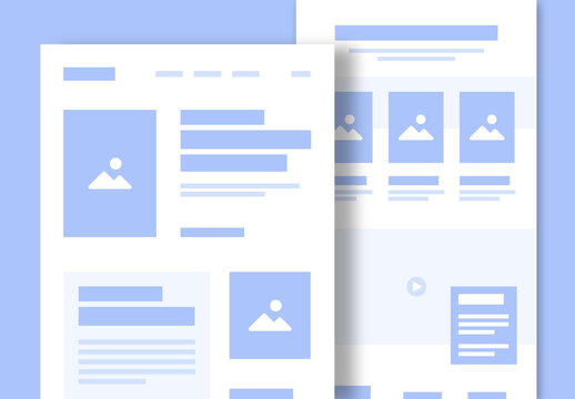 Wireframe Landing Page Template