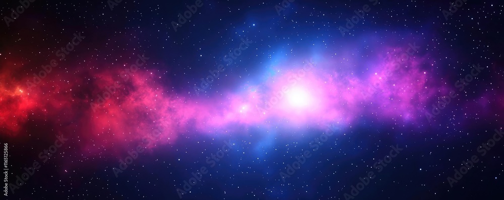 Poster cosmic abstract background idea. a stunning cosmic scene with vibrant colors illuminating the vast u
