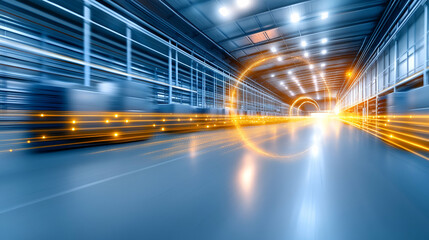 A vintage cartoon illustration of a red delivery truck driving through a bustling city street