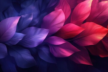 Wallpaper with bold abstract plant elements 32k