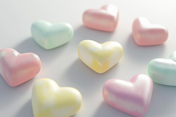 heart shaped candies