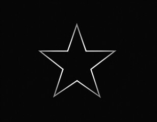 Logo star icon. Premium star in style line art. Abstract star logo for your design, illustration. Elegant and modern striped style. Ai generated image.