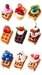 A Collection of Exquisitely Illustrated Waffles