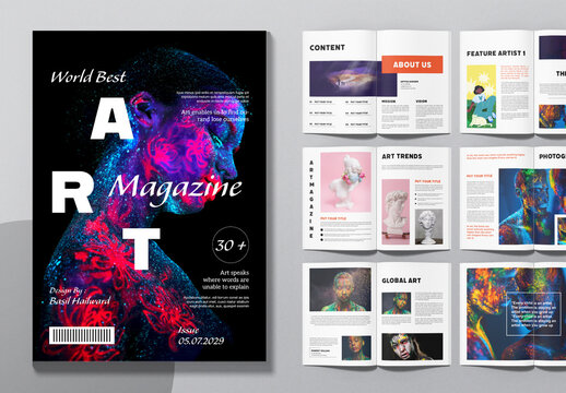 Art Magazine Template